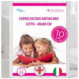 Allergosystem Federa Copricuscino Antiacaro Letto 40x80cm - Dispositivo Medico Antiacaro e Anallergico MADE IN ITALY - Linea Sogno