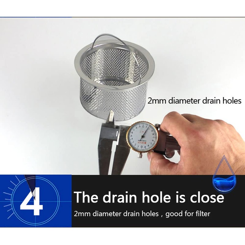 Talea Sink Drain Garbage received stainless steel sink basket