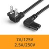 CableCreation 6 Feet 18 AWG Angled 2-Slot Non-Polarized Angle Power