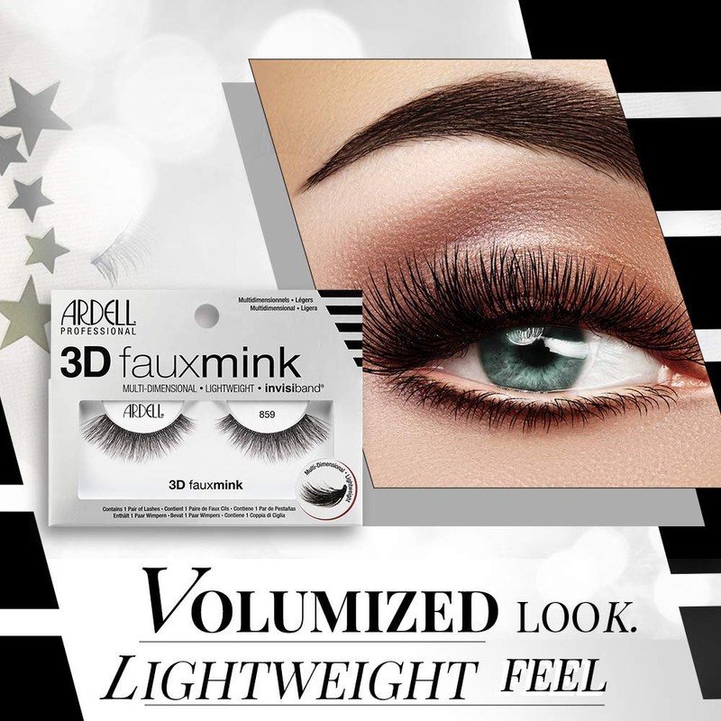 Ardell 3D Faux Mink Lashes False Eyelashes 859 - Fluffy