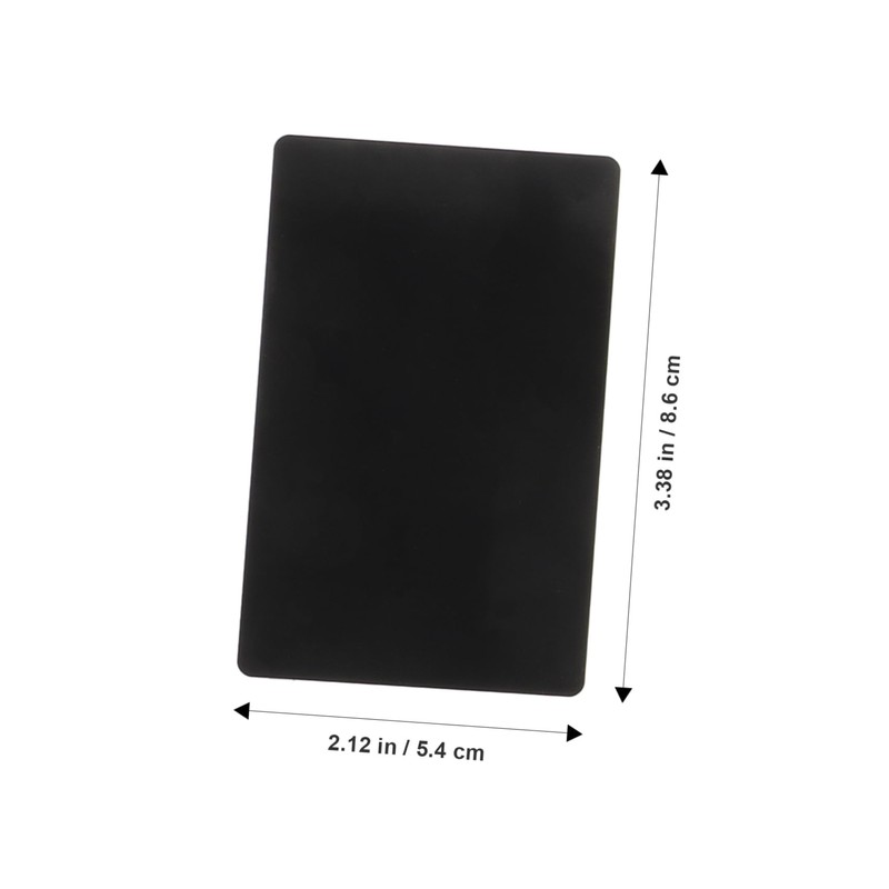 Tofficu 1set Blank Name Cards DIY Engraved Business Card Blanks