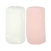 BabyCalin - Set of 2 Fitted Sheets White / Pink