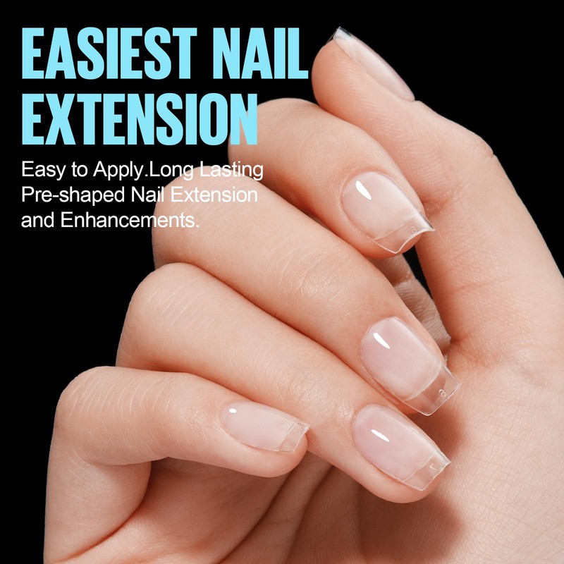 TOMICCA Ballerina Nail Tips, Pack of 510 False Nail Tips,