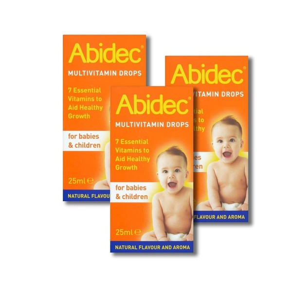 Abidec Multivitamin Drops for Children and Babies- 3 Pack