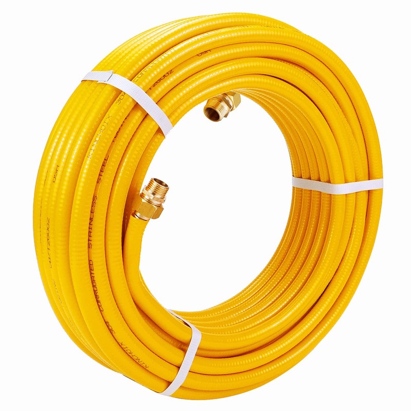 CSST Corrugated Stainless Steel Tubing 37 Ft 1/2" Flexible Natural