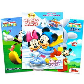 Mickey Mouse Coloring Book Set (3 Books)