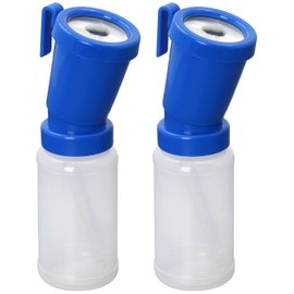 LSTORENICE Teat Dip Cup with Brush Non Reflow Nipple Cleaning Disinfection for Cow Sheep Goat Teat Dipper Dip Cup Non-Return Disinfection Prefect (Blue)