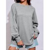 Fisoew Womens Oversized Sweatshirt Casual Crewneck Long Sleeve Fall Pullover