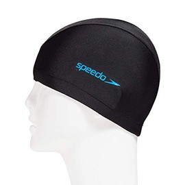 Speedo SD97C41 Swim Cap, Tricot Cap, Unisex, Black/Turquoise, Free