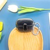 TSVSXS - Funda transparente con bloqueo seguro compatible con auriculares