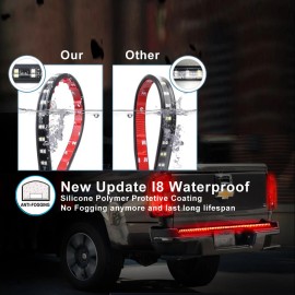 X-LIGHT 60" Dual ED Rear Brake Signal Reverse Truck Tailgate Light Strip Bar Pick Up