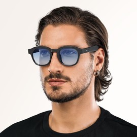 Jynnxa Retro Tinted Sunglasses for Mens Women Vintage Small Circle Oval Frame Tinted Lens Sun Glasses UV400 Protection