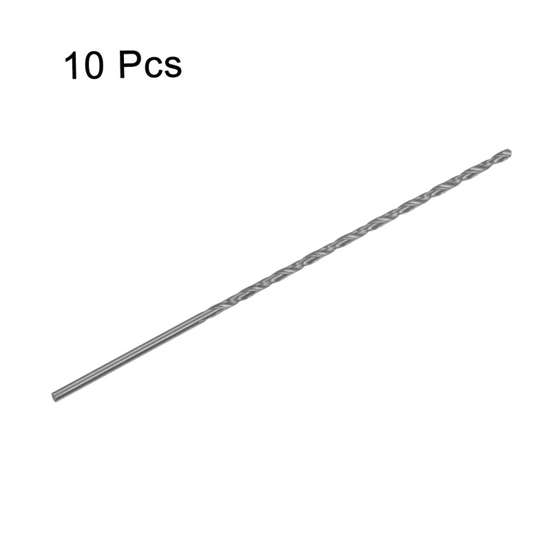 sourcing map 10pcs Extra Long Drill Bits, 2mm HSS Drill