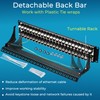 Rapink Patch Panel 48 Port Cat7 with Inline Keystone 10G
