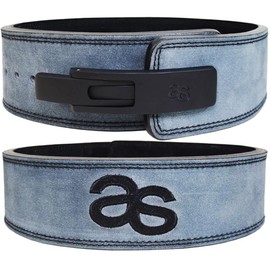 Premium Lever Buckle Powerlifting Belt Genuine Leather 13mm Thick 4" Wide Unisex Belt for Gym Lower Back Support for Gym Workouts Deadlifts Squats Heavy Weightlifting (Gray, Medium)