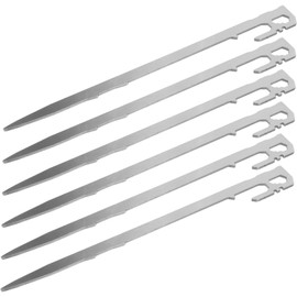 Parliky Beach Stakes for Pop up Tent 6 Pack Large Camping Ground Nails Metal Tent Spikes Durable Performance