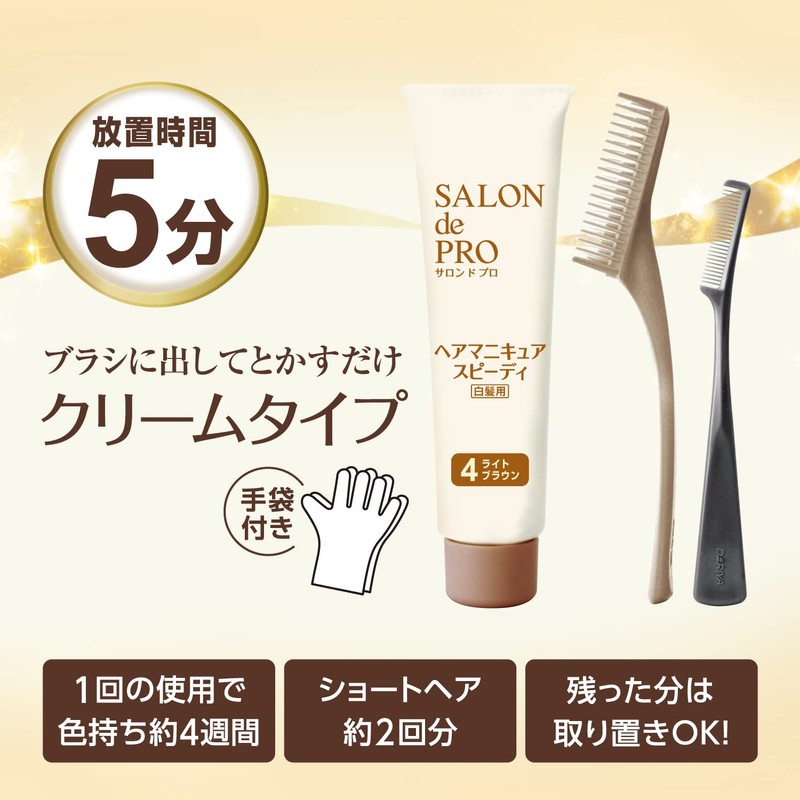 Salon De Pro Gray Hair Manicure Speedy 6 Dark Brown