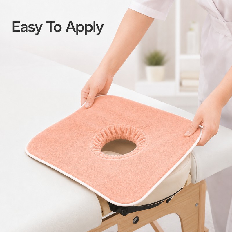 Massage Headrest Pad with Face Berth Hole for Professional Spa