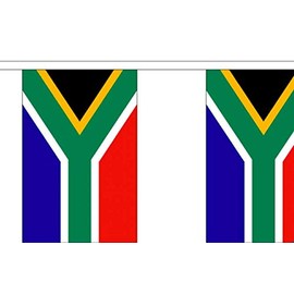 South Africa New Bunting - 9 Metre Bunting - Polyester - 30 Flags Per 9M Length - FlagSuperstore