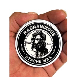 MAGNANIMOUS 'STACHE WAX (2 0Z) "EROS" SCENT (SANDALWOOD) - THE BEST MEDIUM-TO-STRONG HOLD WAX FOR BEARDS & MUSTACHES ON THE PLANET!