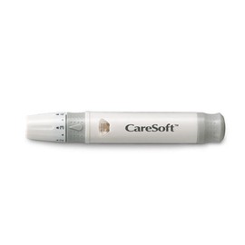 Care Soft 케어소프트 채혈기 사혈침 란셋 사혈기 [케어센스 알콜솜 100매] CareSoft Blood Collection Device Lancing Pen [CareSense Alcohol Wipes 100 Sheets]