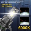 Fit for Can-Am Ryker/Ryker Rally Edition,H4/9003/HB2 Headlight Bulbs,IP68 800% Brightness