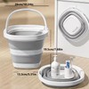 UQMIQURA Secchio pieghevole da 5 l, secchio pieghevole in plastica,