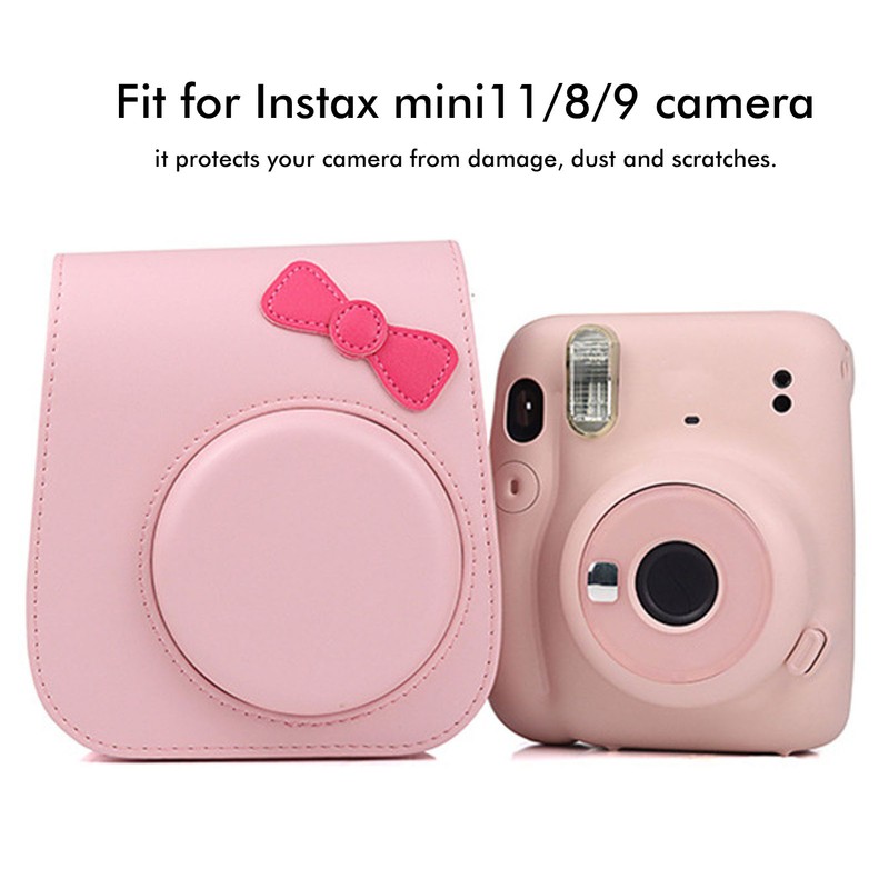 PU Leather Antidrop Retro Shoulder Protective Camera Bag Pouch for