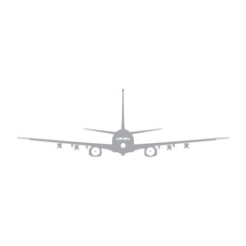 RDW P-8A Poseidon Sticker Decal Die Cut Self Adhesive Vinyl Made in USA Weatherproof Maritime Patrol reconaissance Aircraft 737-800 - Silver 24" x 7.69"