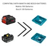 Crtbelfy Battery Holder Mount for Makita 18V Battery Dock Holder