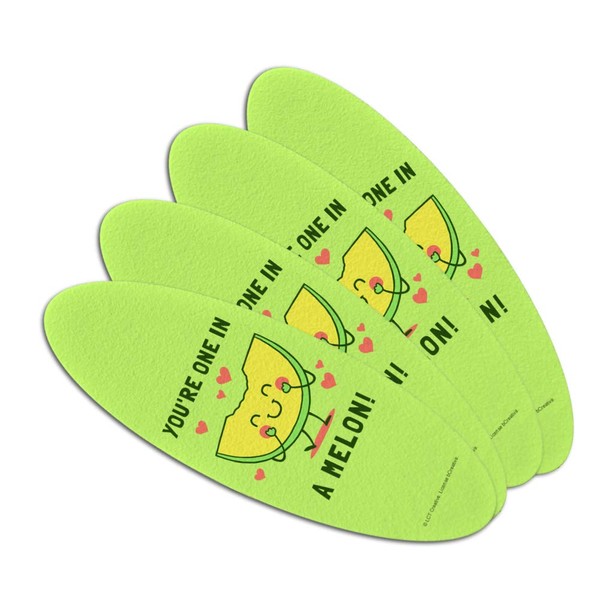 You're One in a Melon Million Funny Humor Double-Sided Oval
