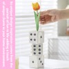 Ceramic Dice Vase,Unique Flower Vase,Retro Home Decor Bottle,Maximalist Planter,for Desk,
