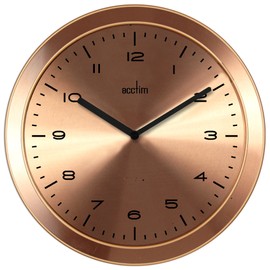 Acctim Dalston Stylish Spun Metal Case Quartz Wall Clock
