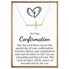 VIY Personal Card Confirmation gifts, Gold cross necklace, Confirmation necklace