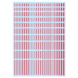 haikyu-pa-tu Line Decal 2 Red Set of 1 Plastic Model Decal lined02 – Red