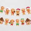 Fancy Land 45PCS Gingerbread Cutouts Christmas Decoration Holiday Classroom School