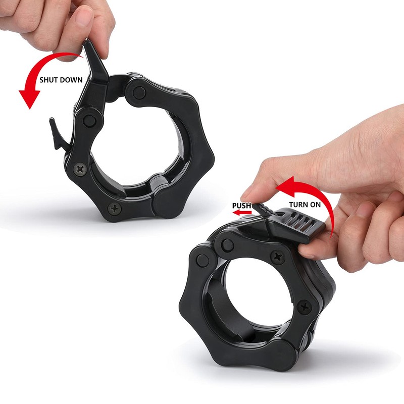 Drado 2-Pack Barbell Clamps 2 Inch Quick Release Olympic Barbell