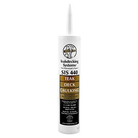 Teakdecking Systems - 10oz Marine Caulk Cartridge, White - Premium Quality - SIS440 - for Teak Deck Seams - Provides First Class Appearance - UV & Chemical Resistant, Non-Corrosive