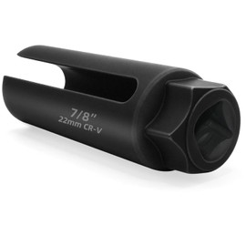 O2 Sensor Socket, 1/2 Inch Drive by 7/8 Inch Oxygen Sensor Socket, Automotive Oxygen Sensor Removal Tool with Side Wire Gate