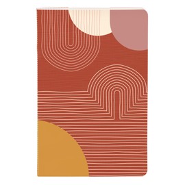 Clairefontaine 116062C Notebook Terracotta with Thread Binding 11 x 17 cm 32 Sheets Lined Assorted Pack of 1