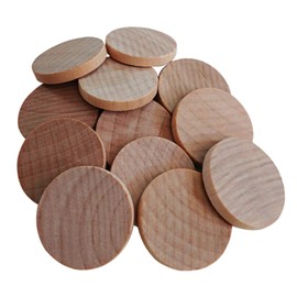 Wood Slices Natural Wood Wood Pieces Slicing Discs for DIY Crafts 50pcs