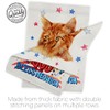 Breeze Decor Patriotic Ginger Garden Flag Set Mailbox Hanger Cat