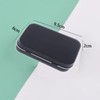 6PCS Rectangular Tin Boxes with Lids,Metal Empty Tins,Metal Empty Hinged