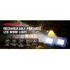 WORKPRO 2PC 2000LM Rechargeable LED Work Light Magnetic Work Light
