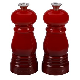 LE CREUSET Classic Salt & -Pepper Mill 11cm Set of 2-Cerise, Cherry red, 11 cm