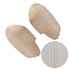 marddpair Beige Leather Door Panel Insert Cards Cover Synthetic Padded