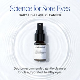 Avenova Spray Limpiador de Párpados y Pestañas - Botella de 0.68 fl oz - Spray Suave de Ácido Hipocloroso Puro para Uso Diario para Irritación Ocular