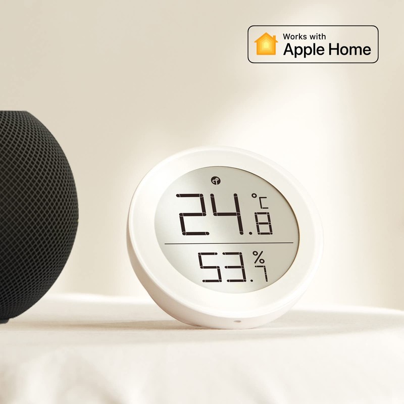 Qingping Thermometer Hygrometer Sensor Works with HomeKit (Only Works with