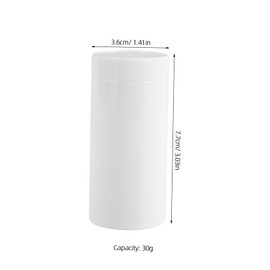 Vaguelly 3Pcs Twist Up Balm Containers Refillable Tubes for Homemade Deodorants Solid Lotion Portable Bottles Travel Friendly Each