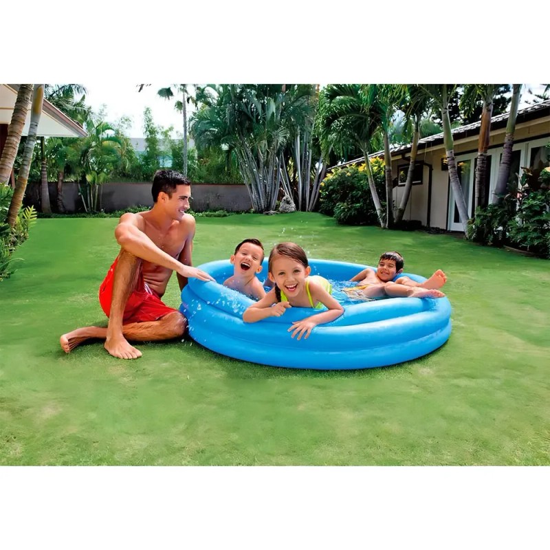 Alberca inflable redonda Intex Crystal Blue 58426 de 1.47m x